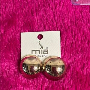 MIA Gold Spherical Earrings